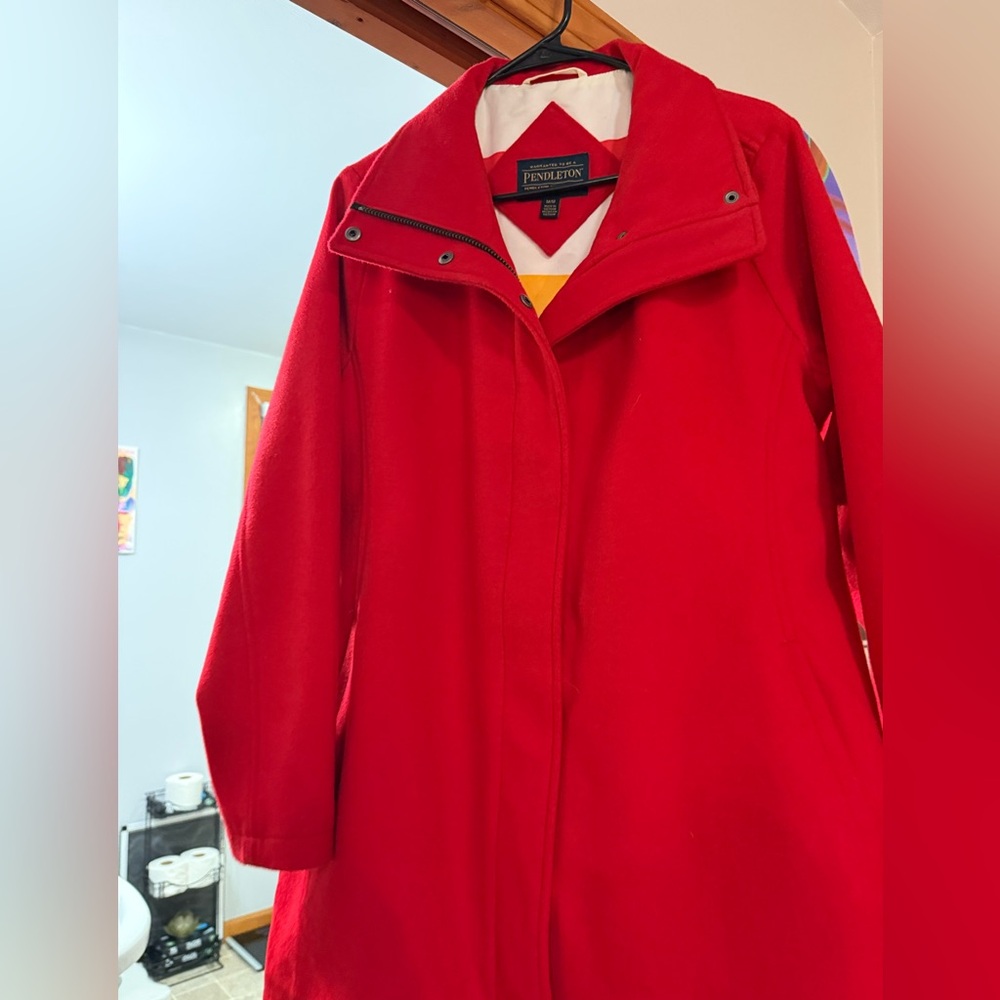 Pendleton Women's Vibrant Red Trench Coat